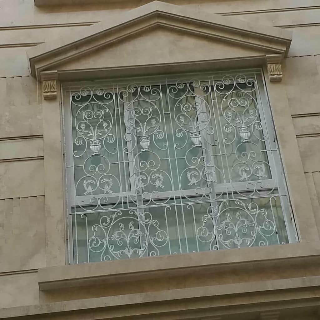 نرده پنجره پروفیلی ساختمانی