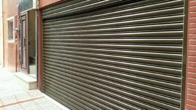 کرکره پارکینگ برقی برای ورودی ساختمان نوساز