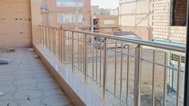 نرده دوبلکس فلزی راه پله