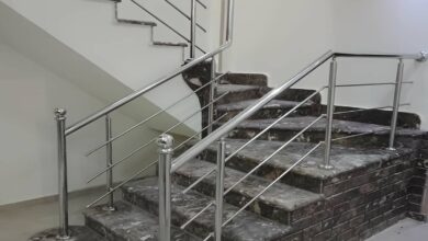نرده استیل بالکن مدرن