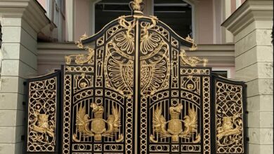 درب باغی فلزی ورودی