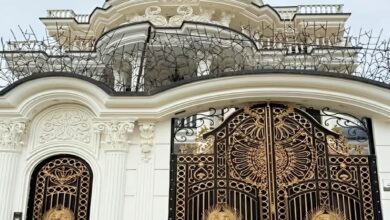 درب لاکچری حیاط فلزی سفارشی