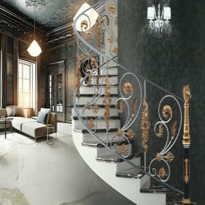 نرده فرفورژه بالکن فلزی مقاوم