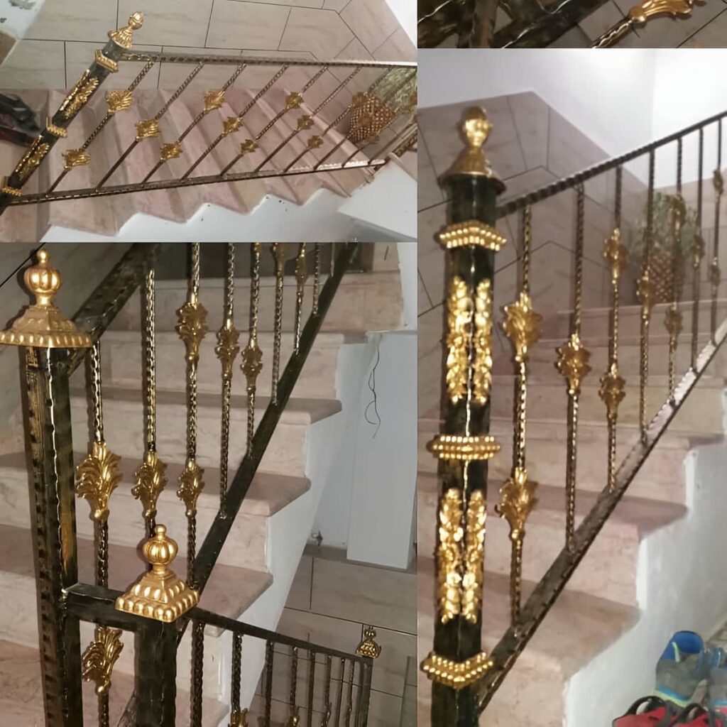 حفاظ بالکن با طرح فرفورژه