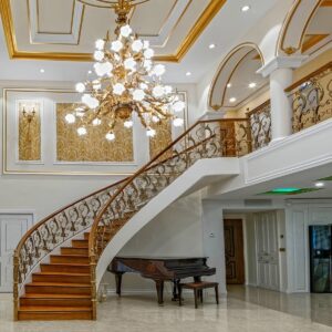 نرده فرفورژه بالکن فلزی با طرح کلاسیک