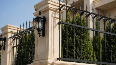 حفاظ سرنیزه ای فلزی ساختمان مسکونی