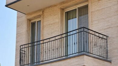 نرده پله مدرن نمای مینیمال