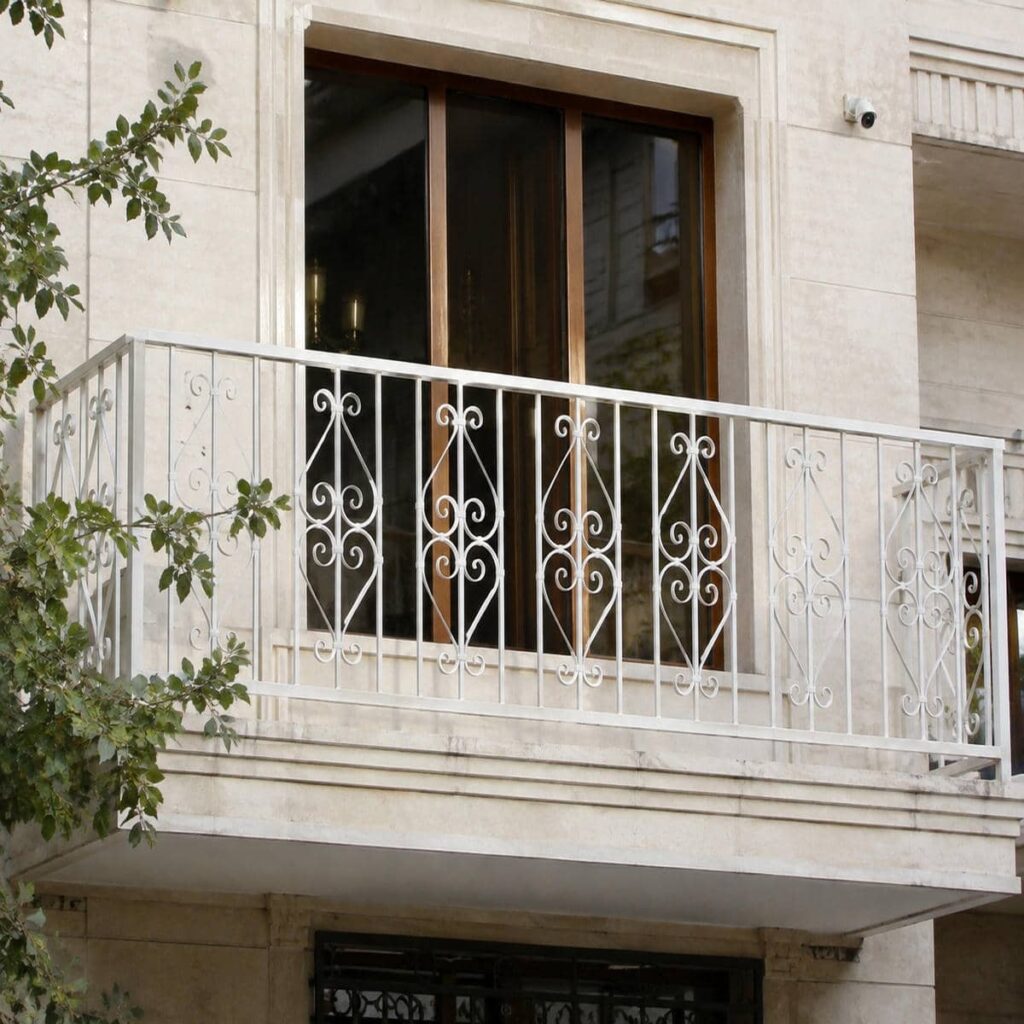 نرده تراس با ظاهر مینیمال