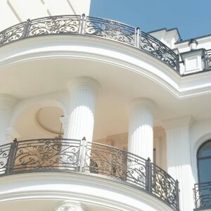 نرده بالکن ویلایی نمای مدرن