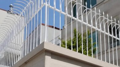 حفاظ سرنیزه ای فلزی دیوار