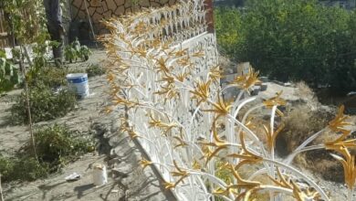 حفاظ غنچه ای فلزی نمای بیرونی