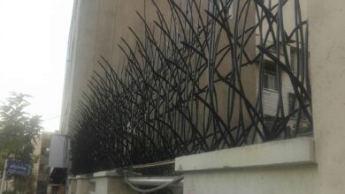 حفاظ نیزار فلزی با فرم شاخه ای