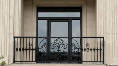 نرده بالکن سفارشی کنار ناودان استان هرمزگان